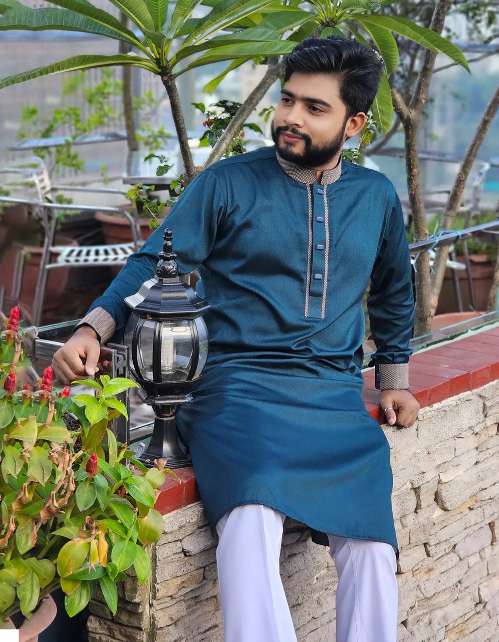 পিকক ব্লু পাঞ্জাবি